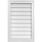 Ekena Millwork Vertical Surface Mount PVC Gable Vnt: Non-Functional, w/2"W x 1-1/2"H, Brickmould Frame, 18"W x 28"H GVPVE18X2802SN - alternate 1
